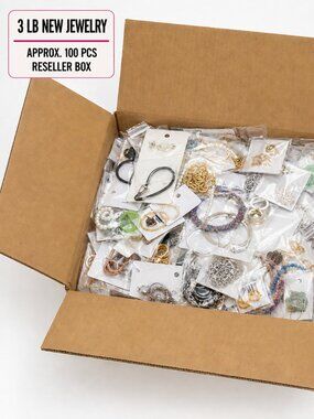 Fashion Jewelry Mystery Box Wholesale Reseller Lot 3LB Approx 100 Pieces